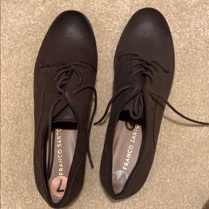 Franco sarto brown leather shoes